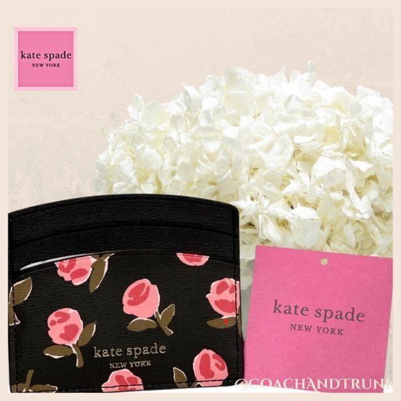 kate spade Handbags - AUTHENTIC KATE SPADE Spencer Ditsy Rose Cardholder